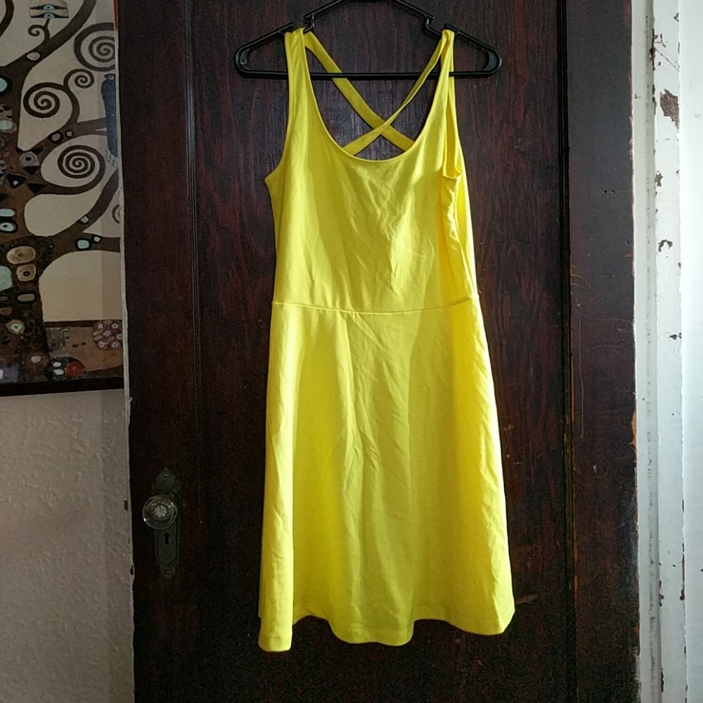 H&M yellow dress